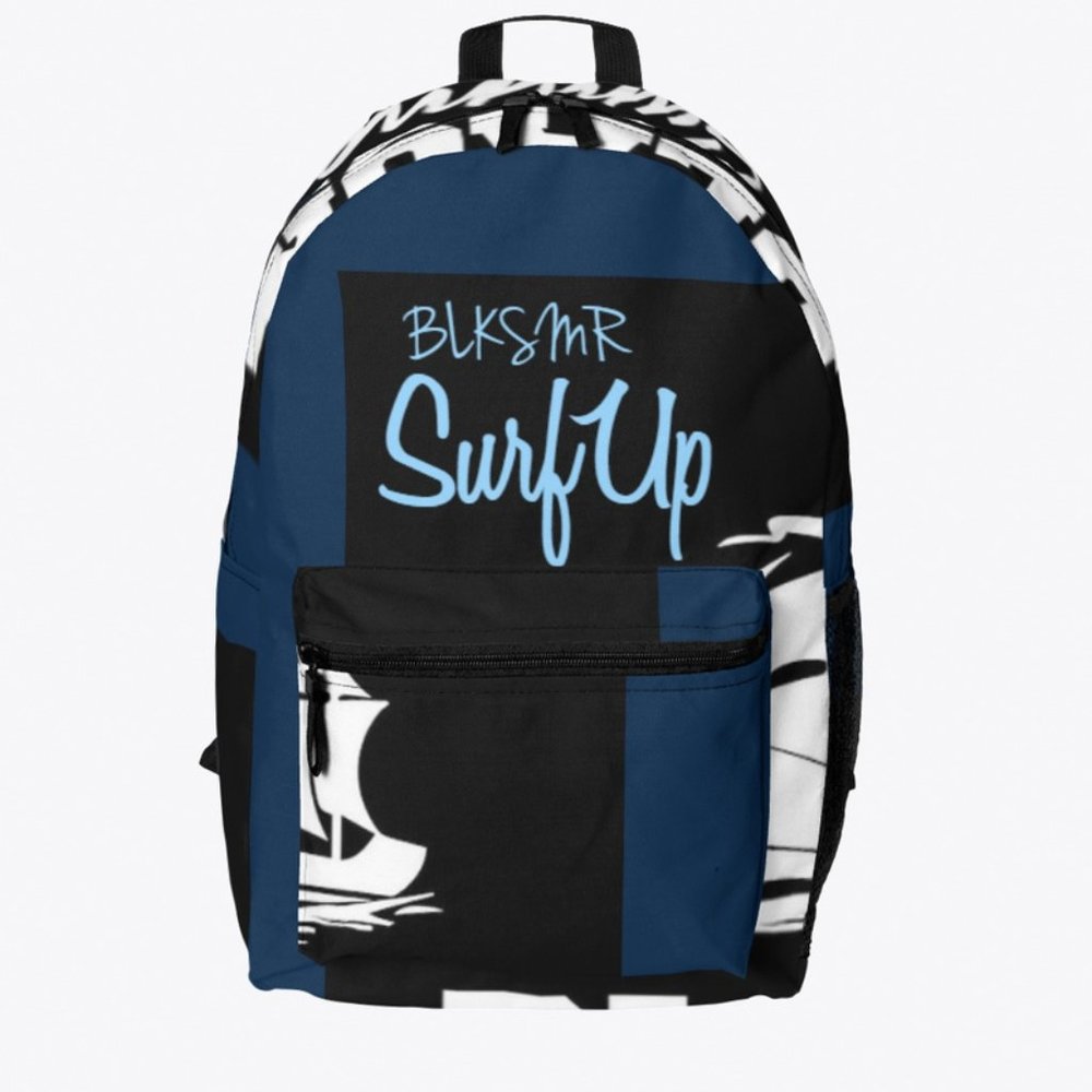 Black Summer Surfs Up Backpack